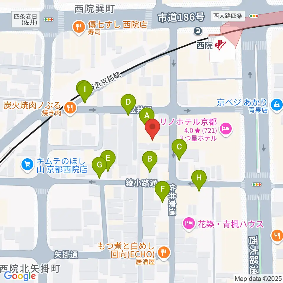 京都GATTACA周辺の駐車場・コインパーキング一覧地図