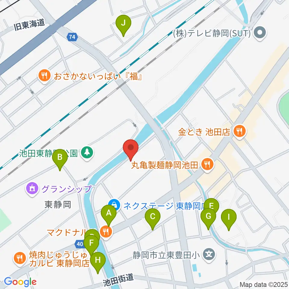 静岡UMBER周辺の駐車場・コインパーキング一覧地図