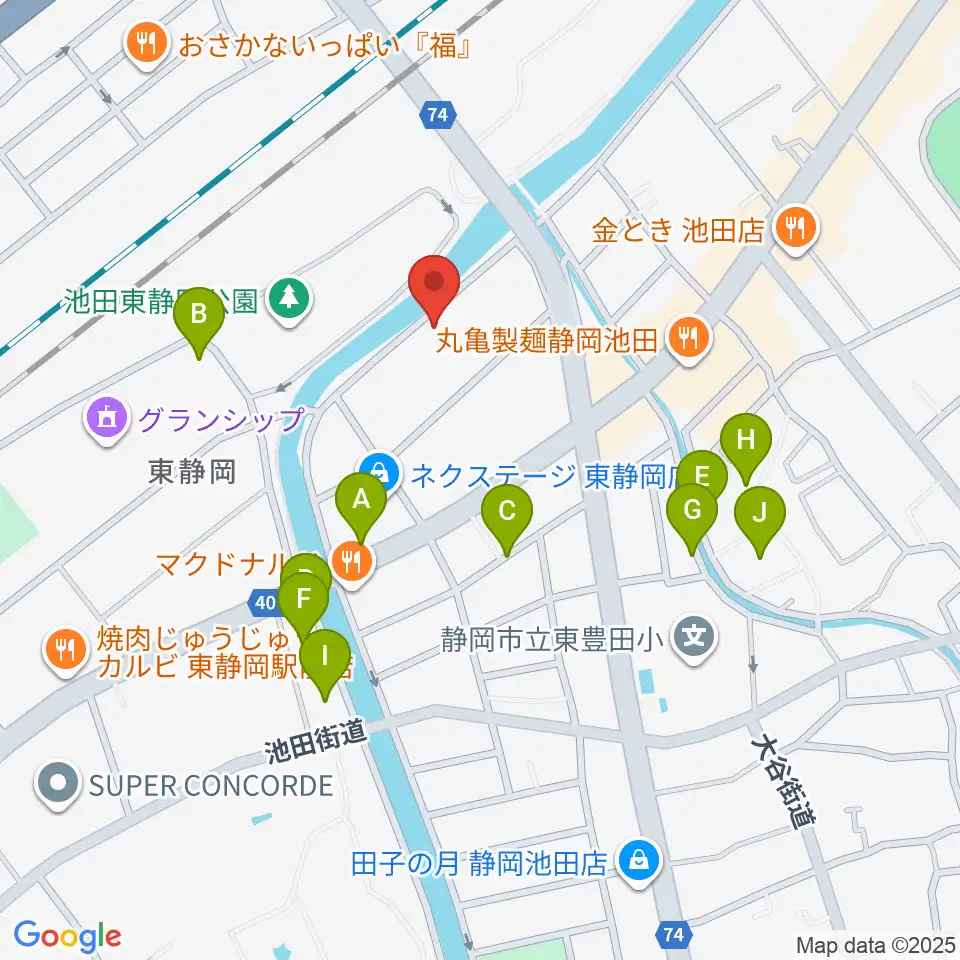静岡UMBER周辺の駐車場・コインパーキング一覧地図