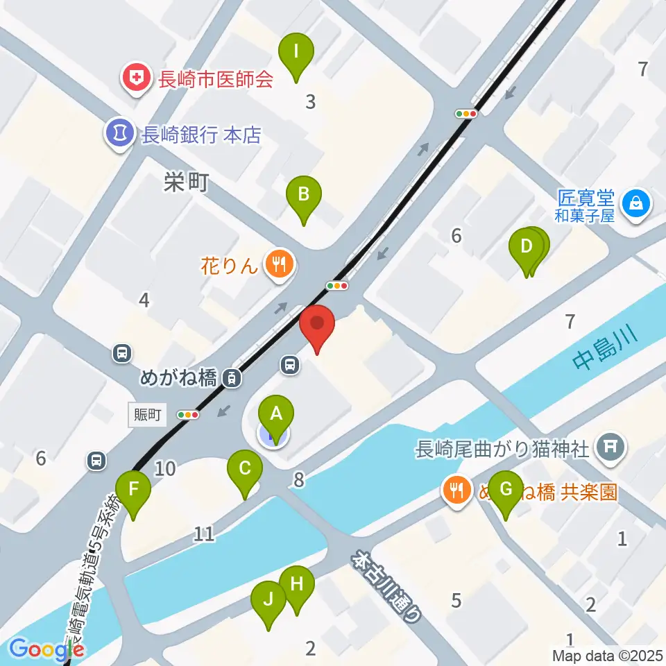 長崎DRUM Be-7周辺の駐車場・コインパーキング一覧地図