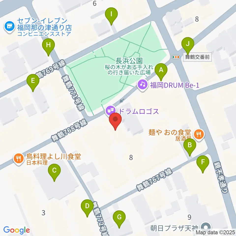 福岡DRUM LOGOS周辺の駐車場・コインパーキング一覧地図