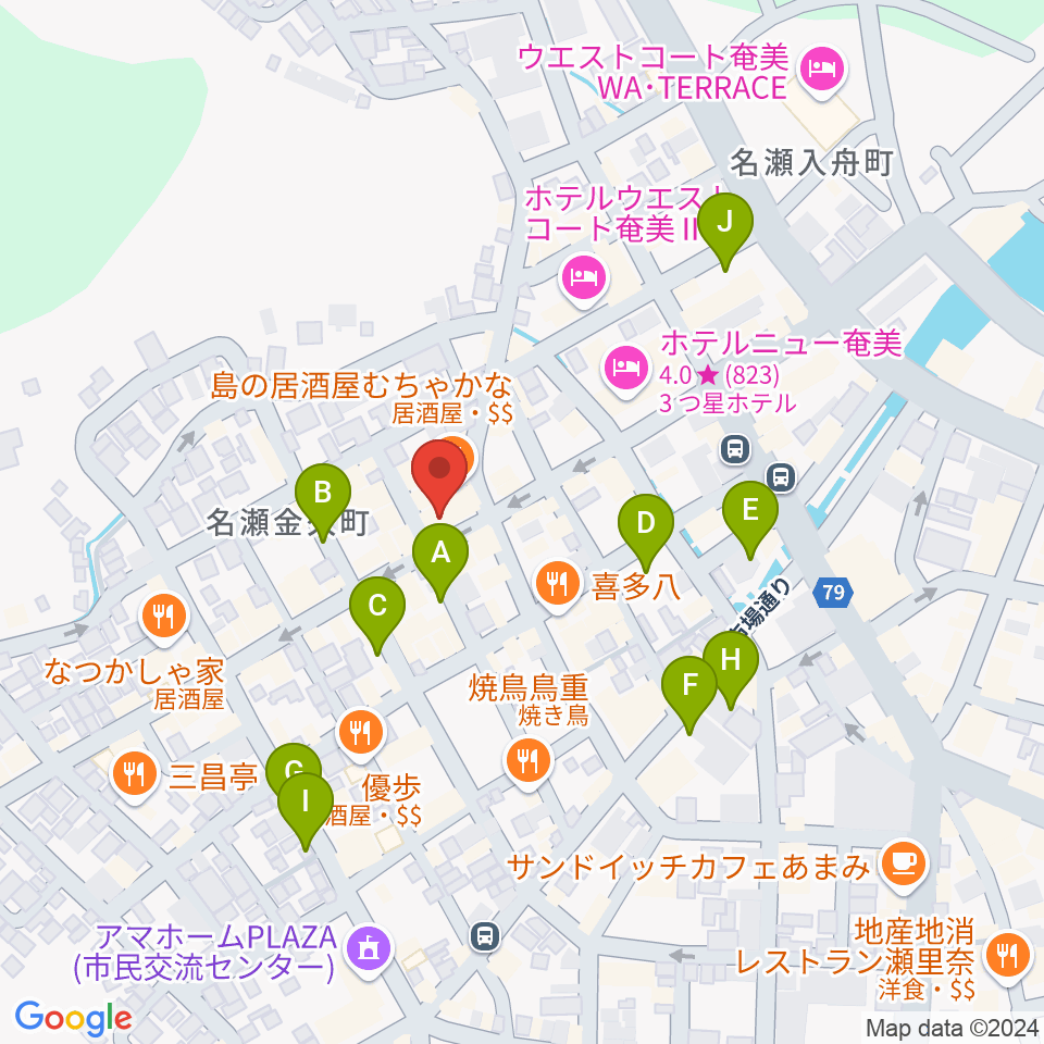 奄美ASIVI周辺の駐車場・コインパーキング一覧地図