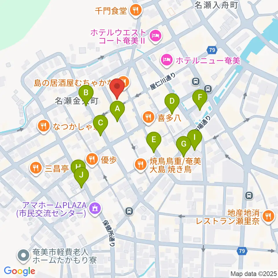奄美ASIVI周辺の駐車場・コインパーキング一覧地図