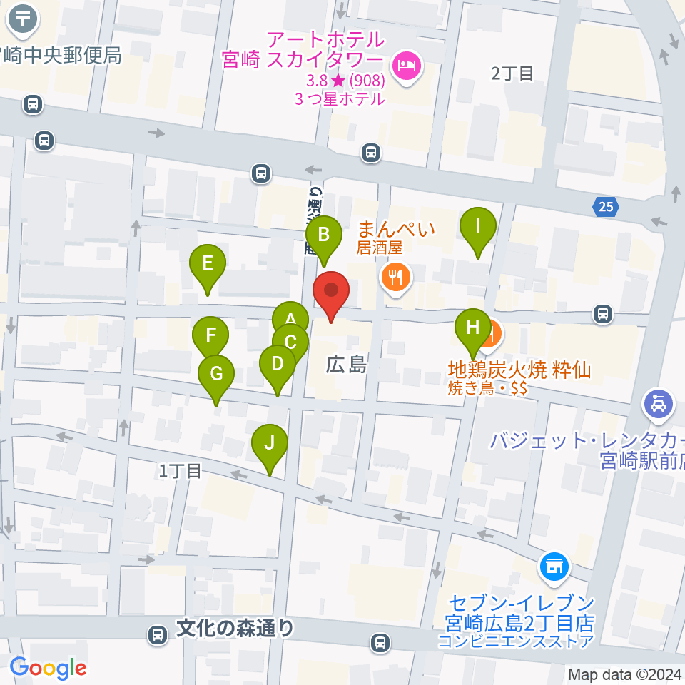 JazzSpot LIFE TIME周辺の駐車場・コインパーキング一覧地図