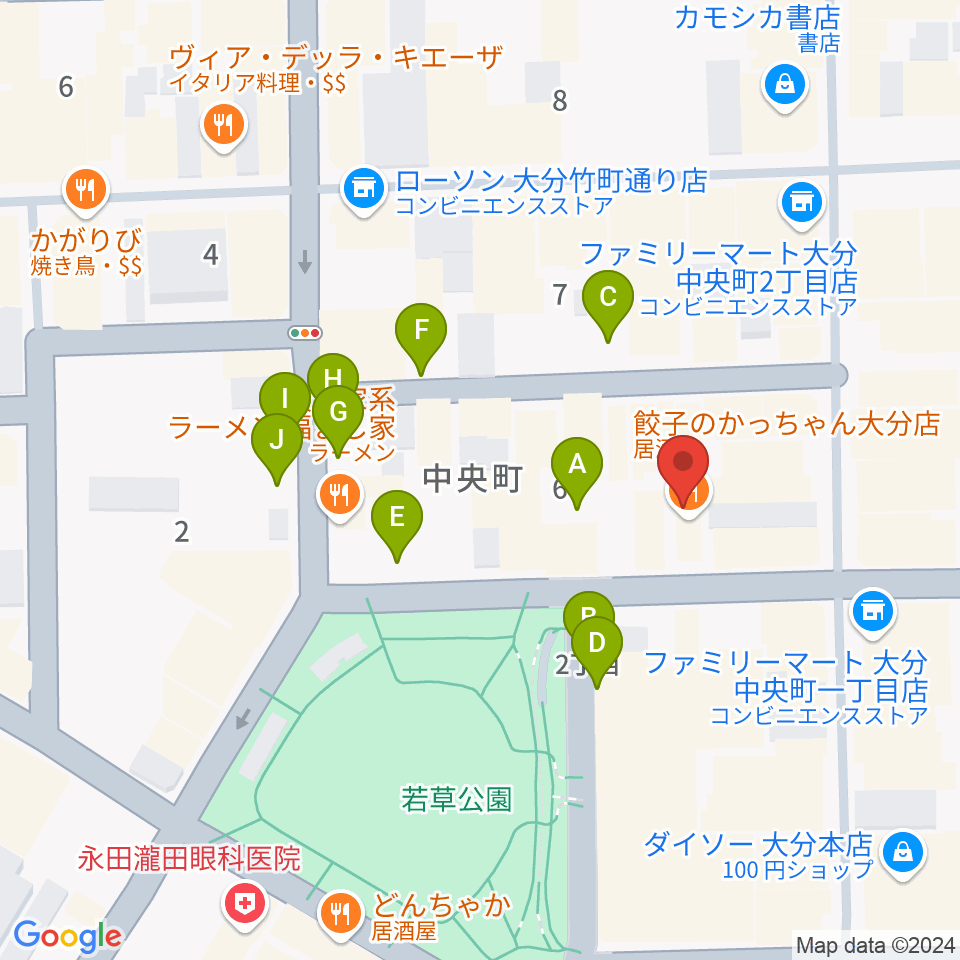 AT HALL周辺の駐車場・コインパーキング一覧地図