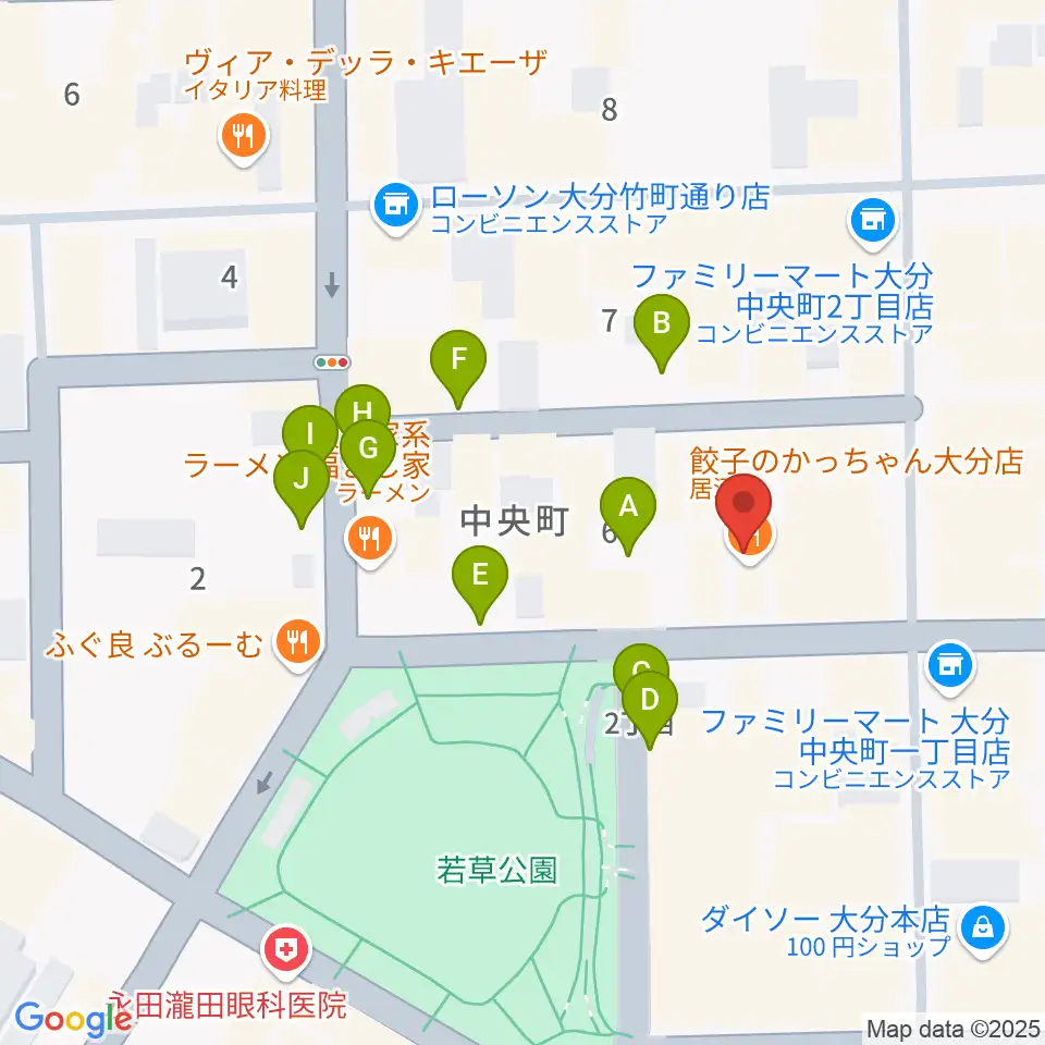 AT HALL周辺の駐車場・コインパーキング一覧地図