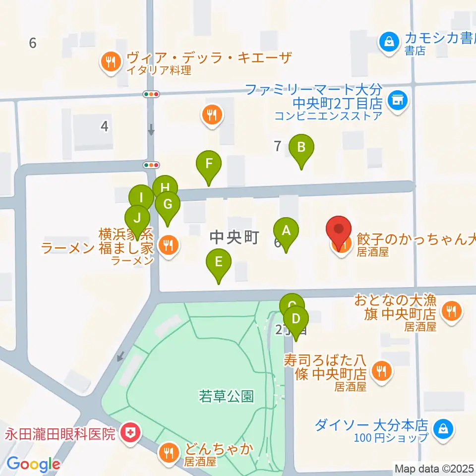 AT HALL周辺の駐車場・コインパーキング一覧地図