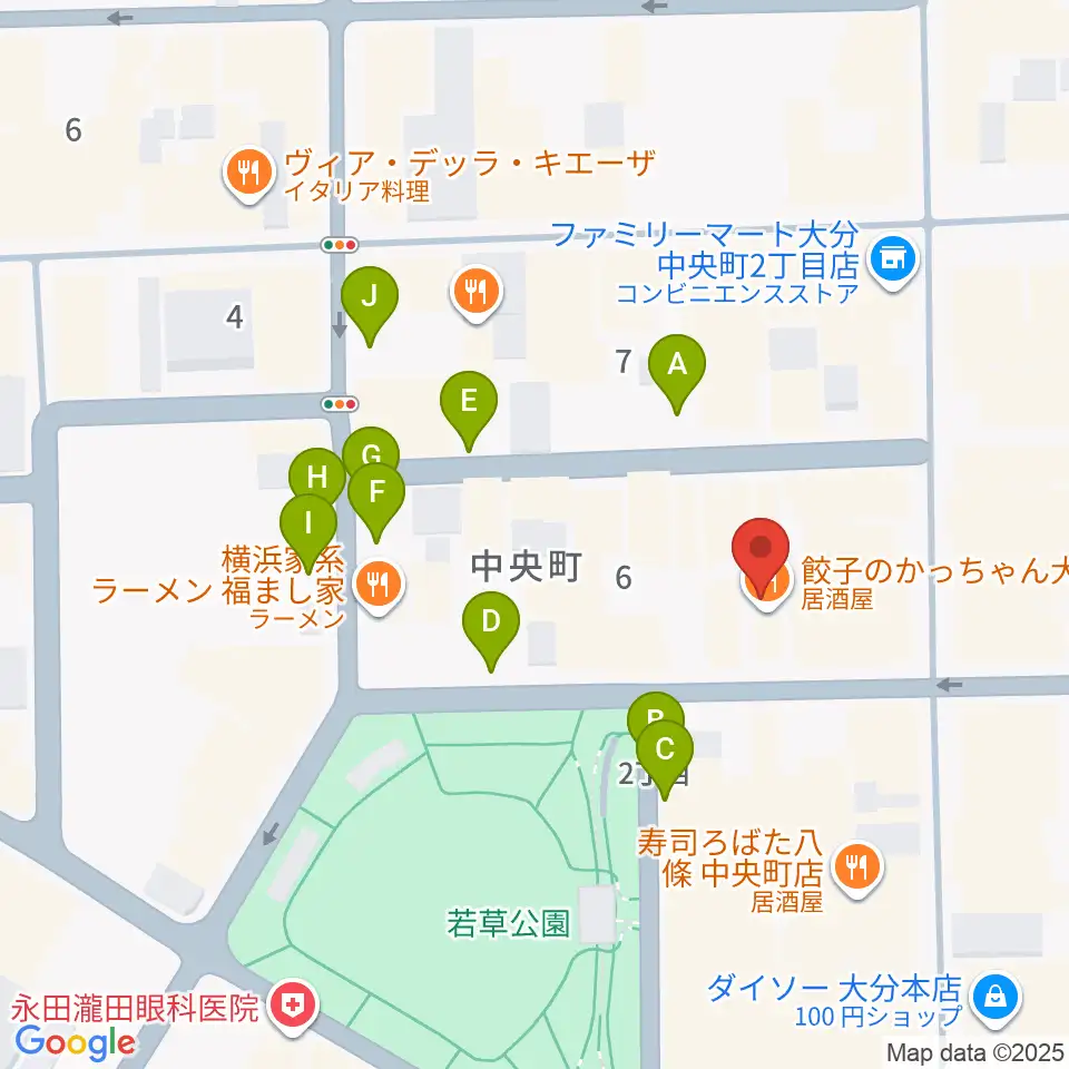 AT HALL周辺の駐車場・コインパーキング一覧地図