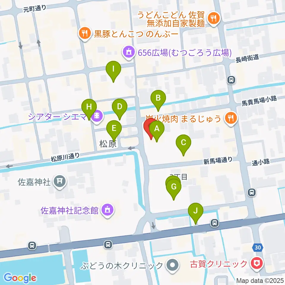 佐賀RAG・G周辺の駐車場・コインパーキング一覧地図