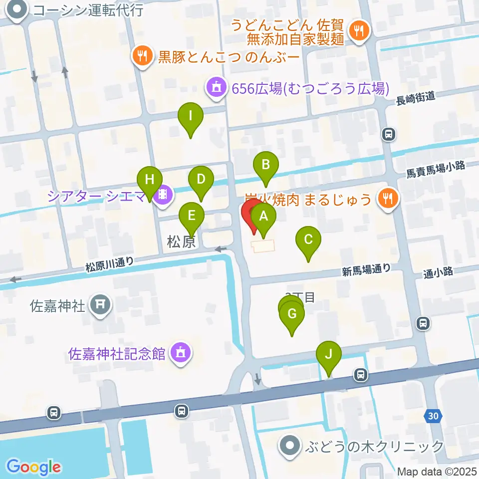 佐賀RAG・G周辺の駐車場・コインパーキング一覧地図