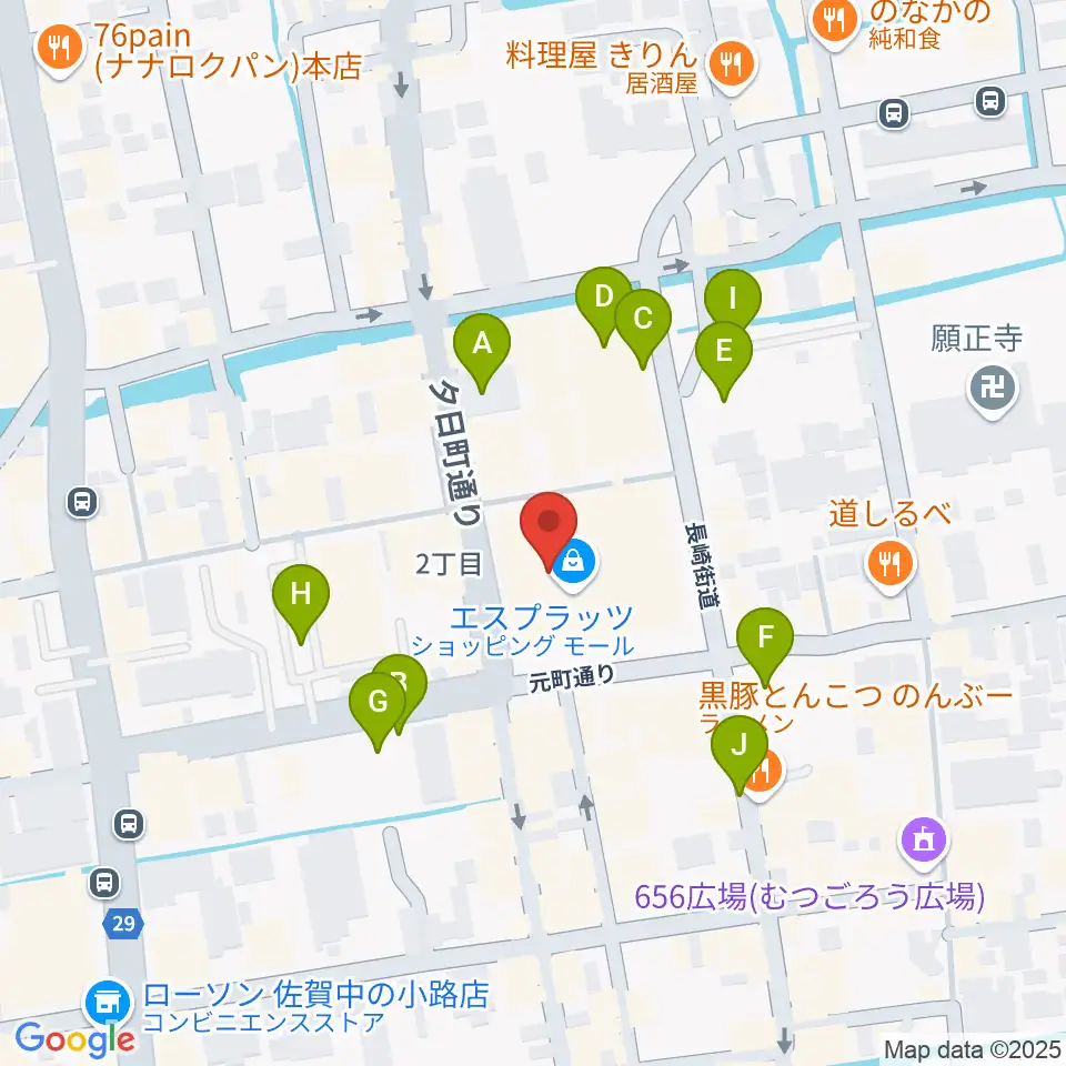 佐賀市文化交流プラザ交流センター周辺の駐車場・コインパーキング一覧地図