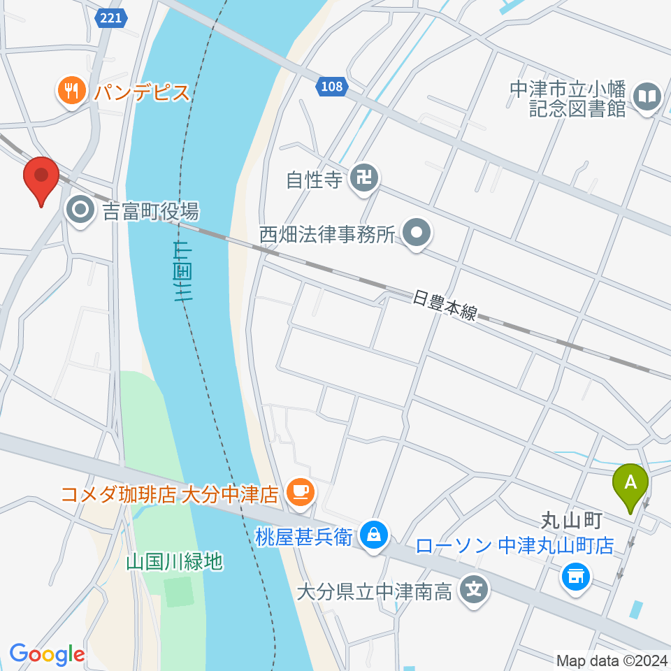 吉富フォーユー会館周辺の駐車場・コインパーキング一覧地図