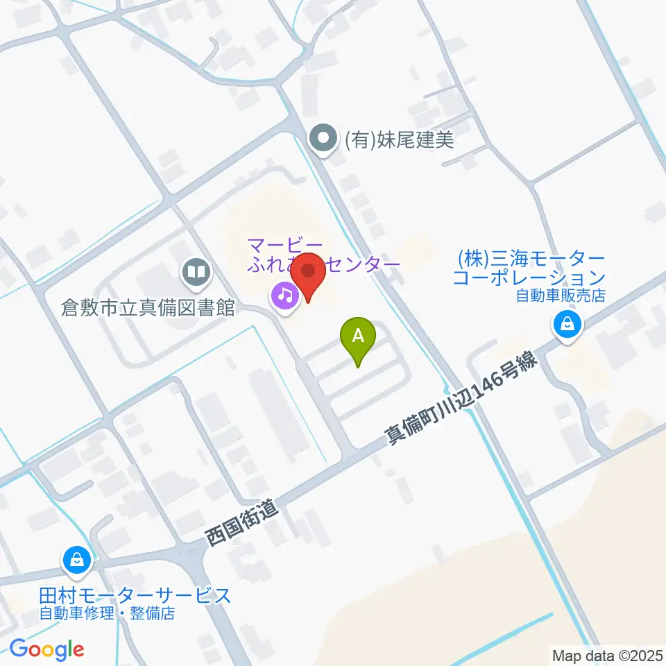 マービーふれあいセンター周辺の駐車場・コインパーキング一覧地図