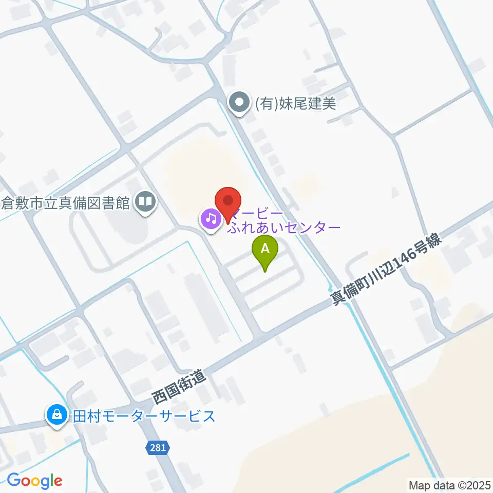 マービーふれあいセンター周辺の駐車場・コインパーキング一覧地図