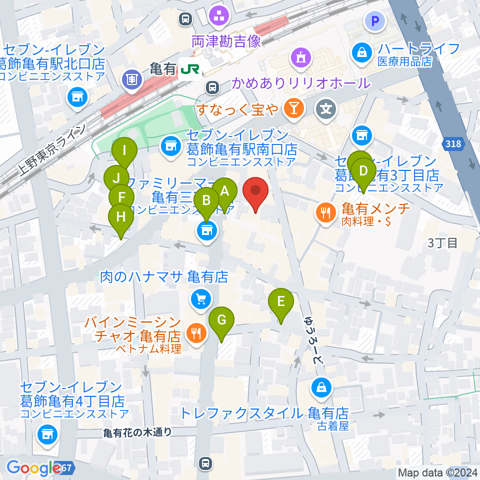 藍ほーる周辺の駐車場・コインパーキング一覧地図