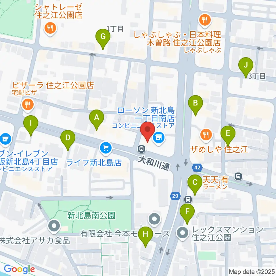 住之江スタジオ周辺の駐車場・コインパーキング一覧地図