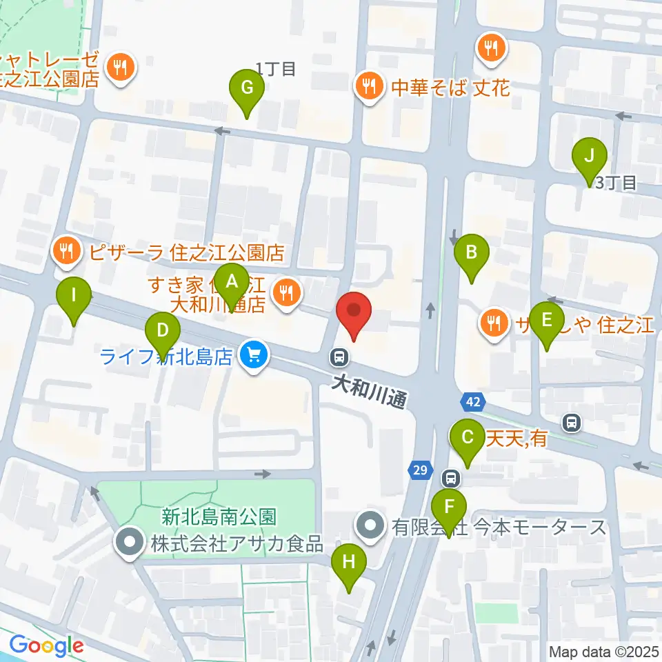 住之江スタジオ周辺の駐車場・コインパーキング一覧地図