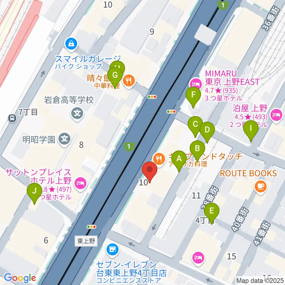 スタジオアンサンブル周辺の駐車場・コインパーキング一覧地図