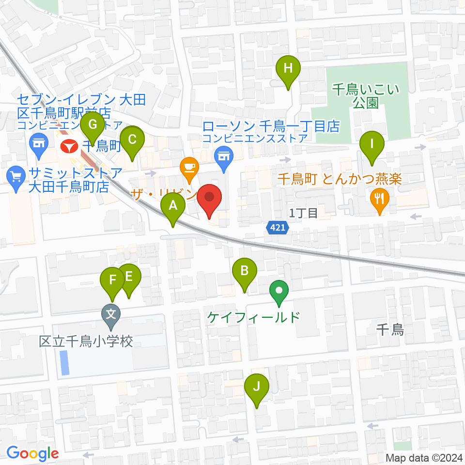 シティーバード音楽スタジオ周辺の駐車場・コインパーキング一覧地図