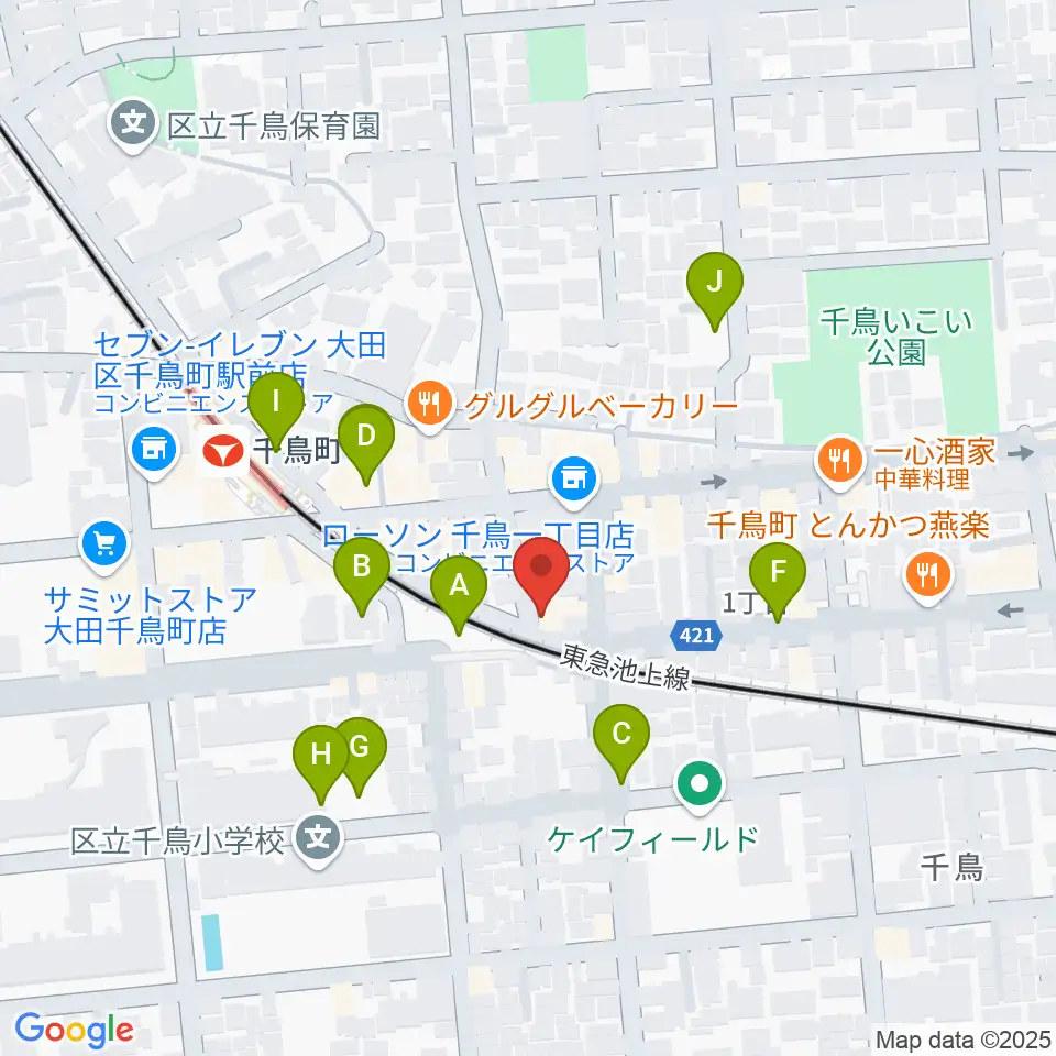 シティーバード音楽スタジオ周辺の駐車場・コインパーキング一覧地図