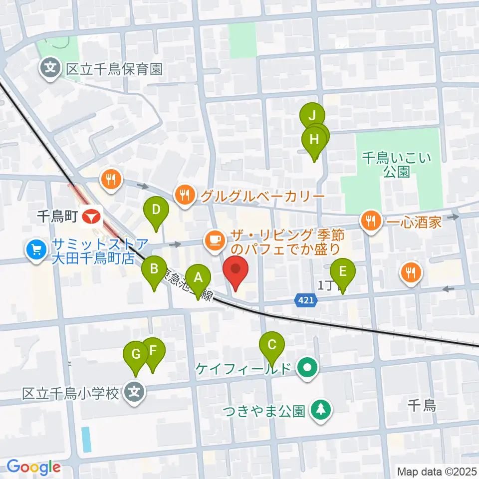 シティーバード音楽スタジオ周辺の駐車場・コインパーキング一覧地図