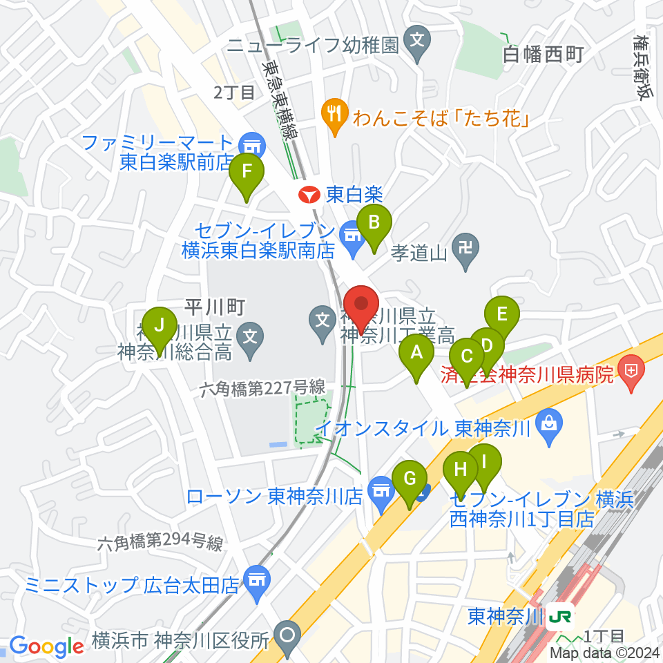 セントラル楽器周辺の駐車場・コインパーキング一覧地図