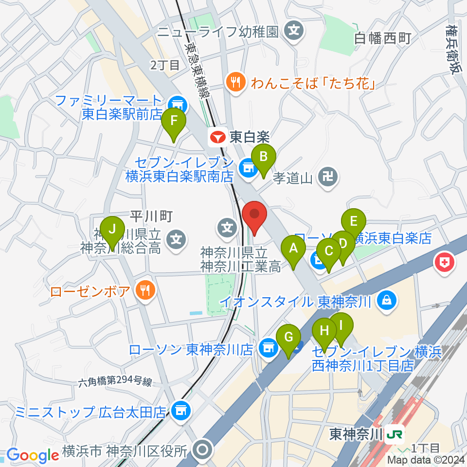 セントラル楽器周辺の駐車場・コインパーキング一覧地図