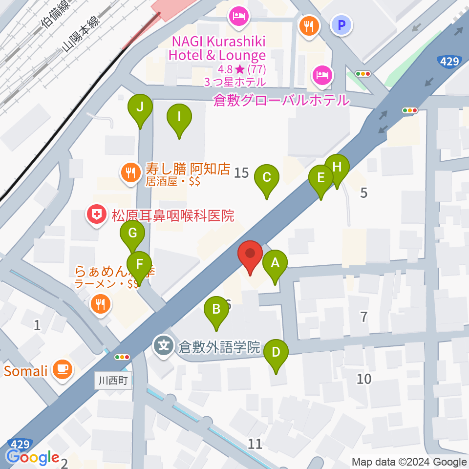 ライブハウス無限舎周辺の駐車場・コインパーキング一覧地図