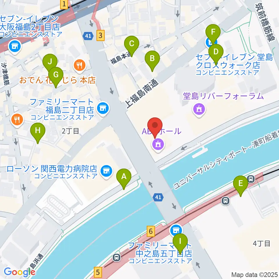 ABCホール周辺の駐車場・コインパーキング一覧地図