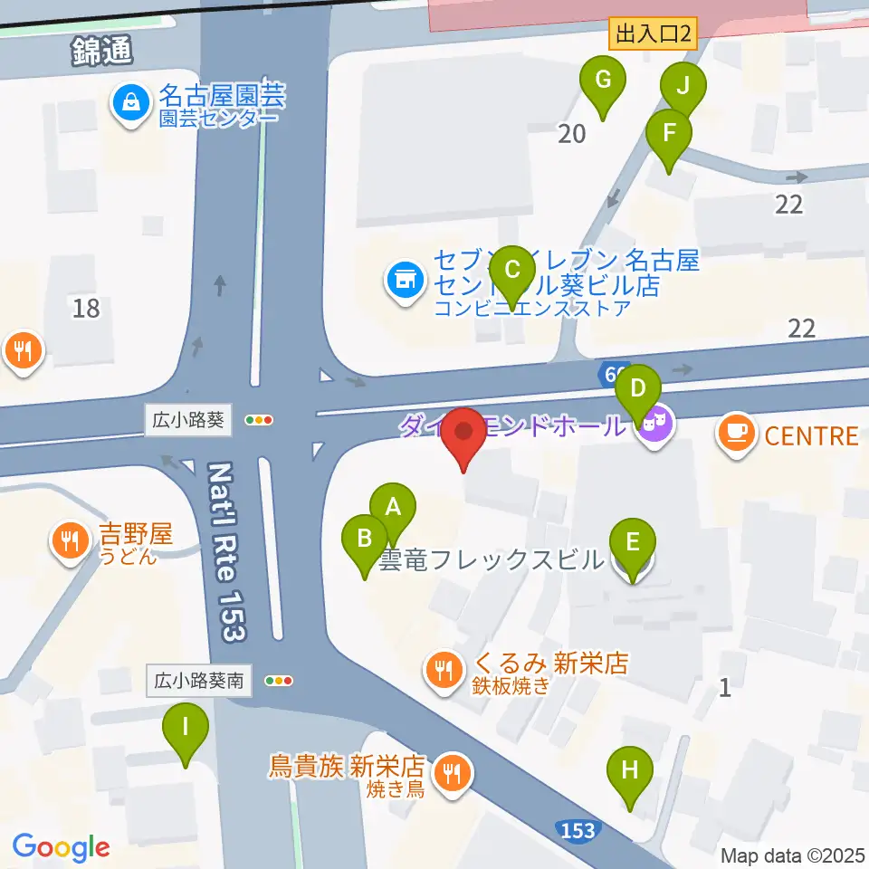 新栄OTIS'周辺の駐車場・コインパーキング一覧地図