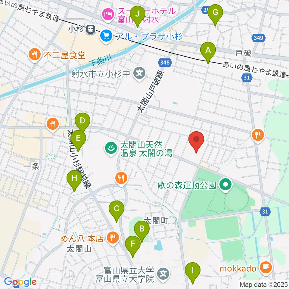 アイザック小杉文化ホール ラポール周辺の駐車場・コインパーキング一覧地図