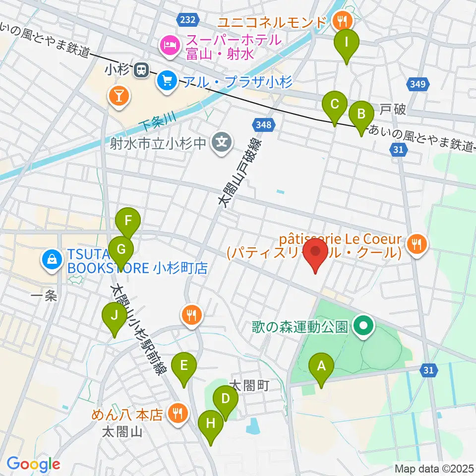アイザック小杉文化ホール ラポール周辺の駐車場・コインパーキング一覧地図
