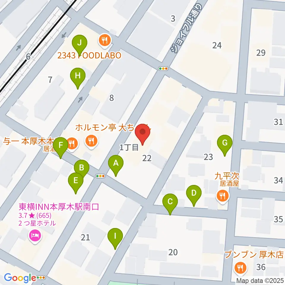 ギタートレーダーズ周辺の駐車場・コインパーキング一覧地図