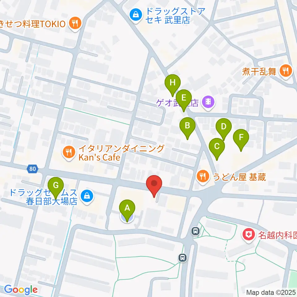小宅楽器周辺の駐車場・コインパーキング一覧地図