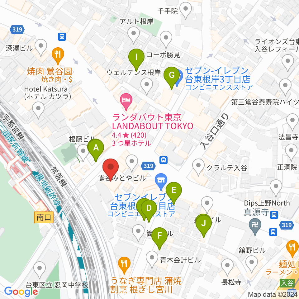 東京キネマ倶楽部周辺の駐車場・コインパーキング一覧地図