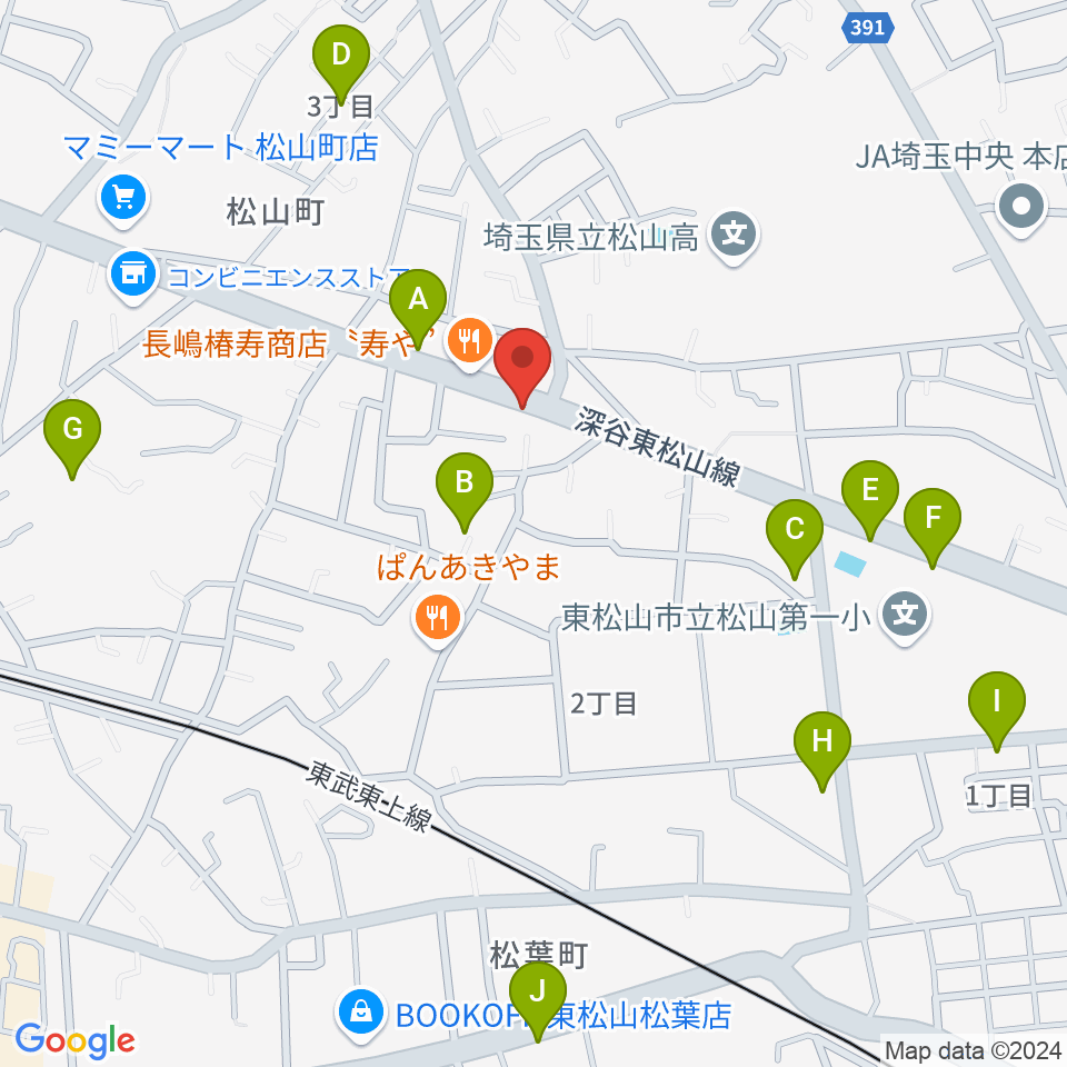 杉田楽器店周辺の駐車場・コインパーキング一覧地図