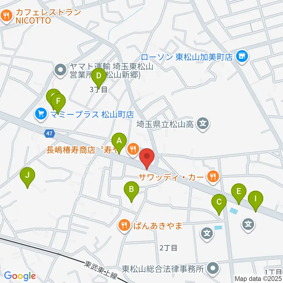 杉田楽器店周辺の駐車場・コインパーキング一覧地図