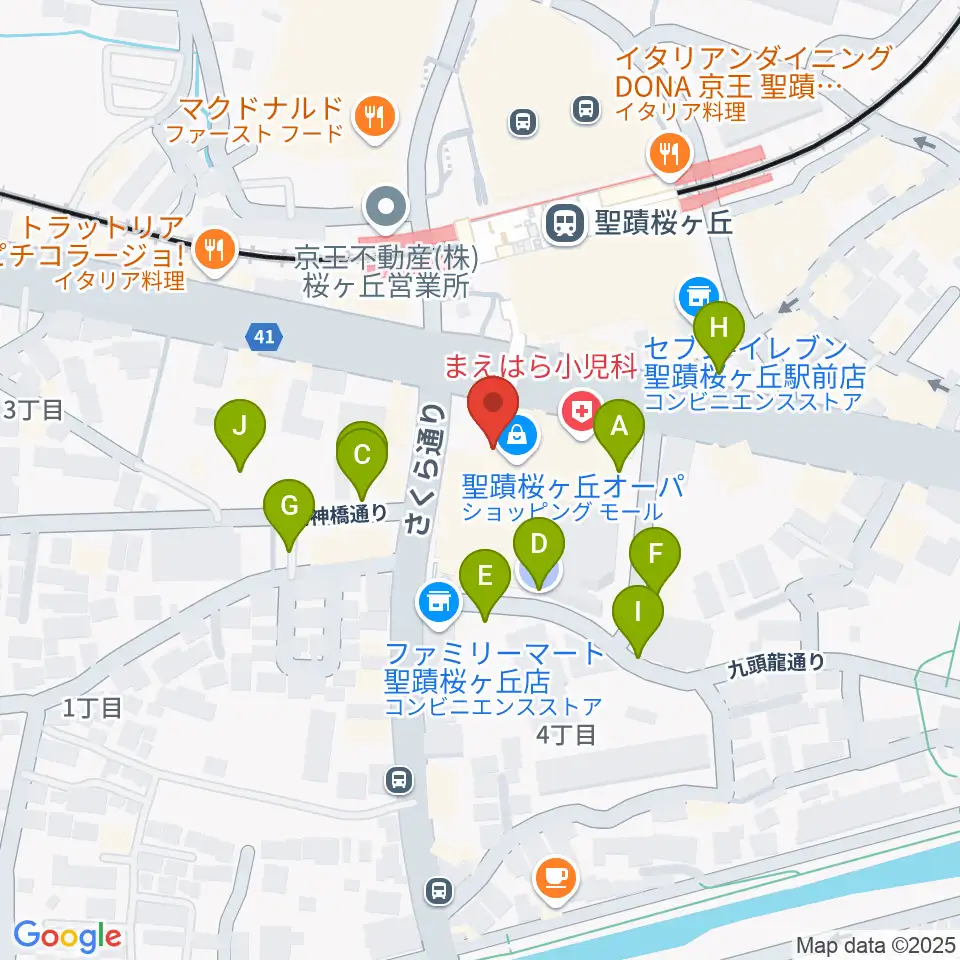 関戸公民館周辺の駐車場・コインパーキング一覧地図