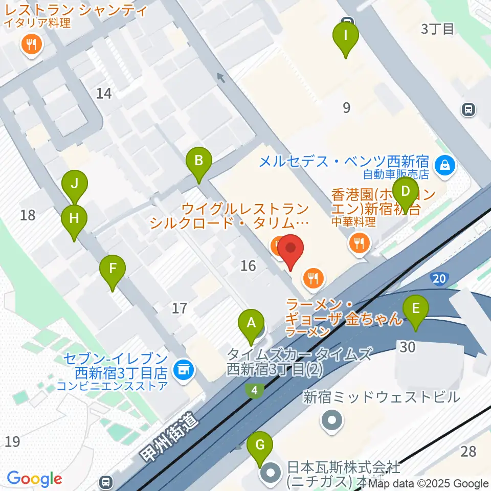 初台WALL周辺の駐車場・コインパーキング一覧地図