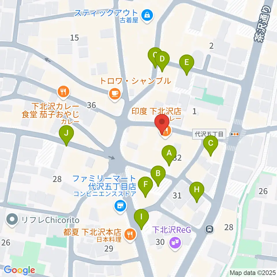 下北沢BAR? CCO周辺の駐車場・コインパーキング一覧地図