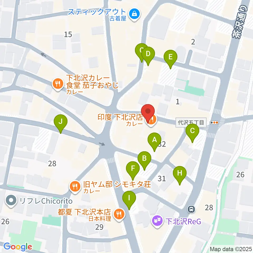 下北沢BAR? CCO周辺の駐車場・コインパーキング一覧地図