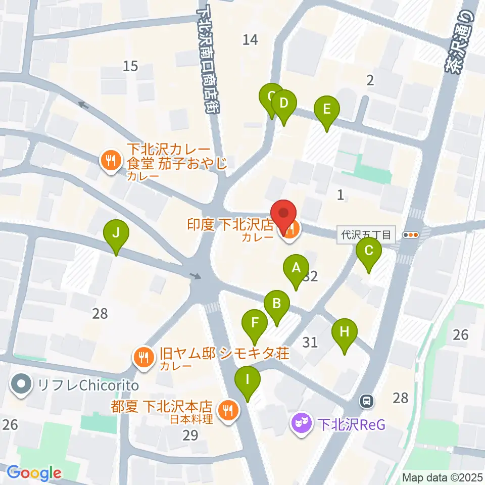 下北沢BAR? CCO周辺の駐車場・コインパーキング一覧地図