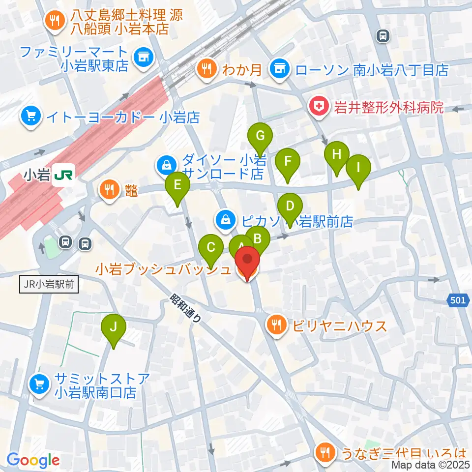 小岩BUSHBASH周辺の駐車場・コインパーキング一覧地図