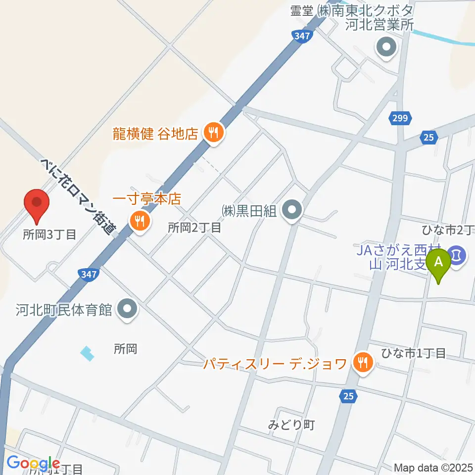 河北町総合交流センター サハトべに花周辺の駐車場・コインパーキング一覧地図
