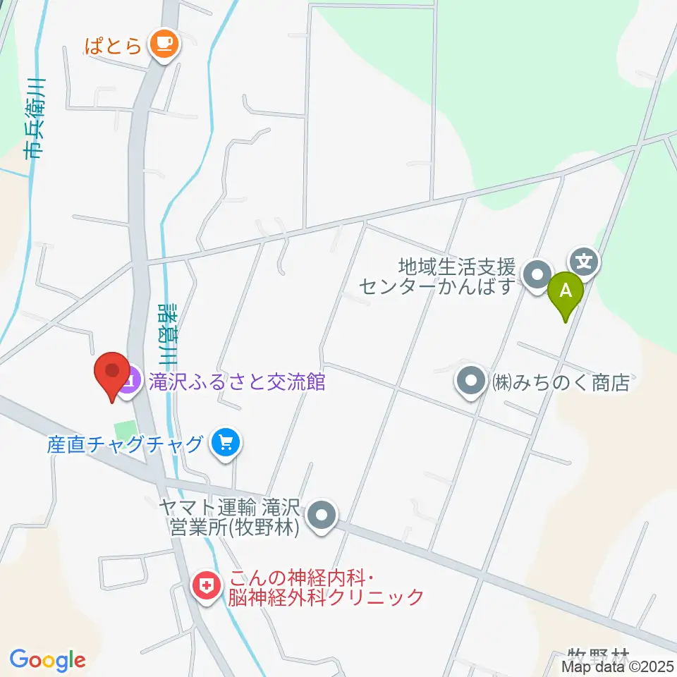滝沢ふるさと交流館周辺の駐車場・コインパーキング一覧地図