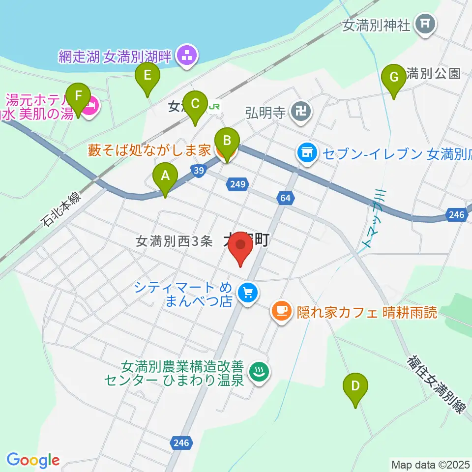 大空町教育文化会館周辺の駐車場・コインパーキング一覧地図
