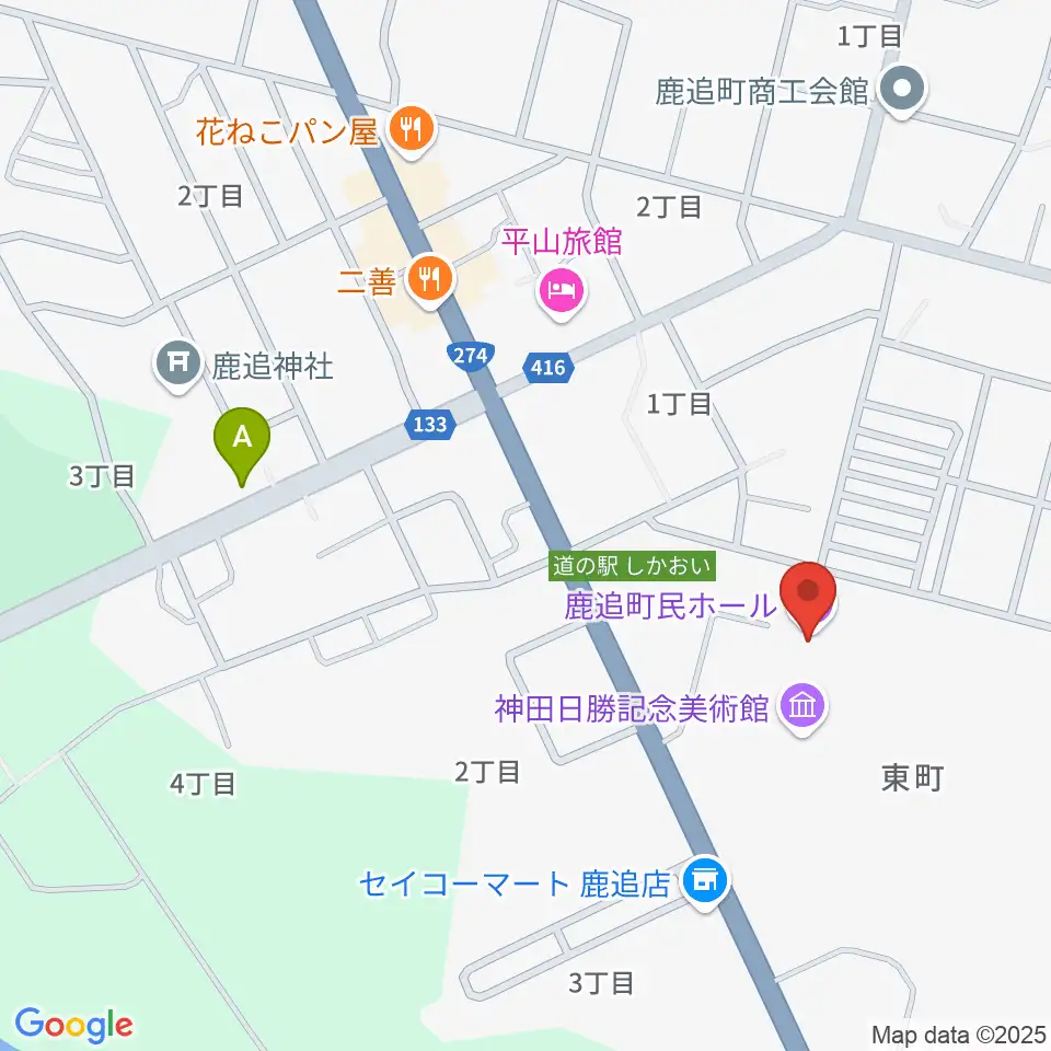 鹿追町民ホール周辺の駐車場・コインパーキング一覧地図