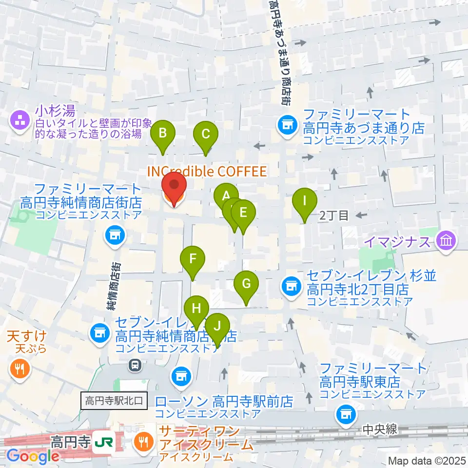 AVガレージ 中古楽器店周辺の駐車場・コインパーキング一覧地図