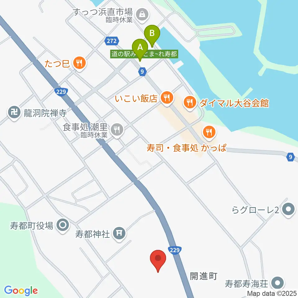 寿都町総合文化センター ウイズコム周辺の駐車場・コインパーキング一覧地図