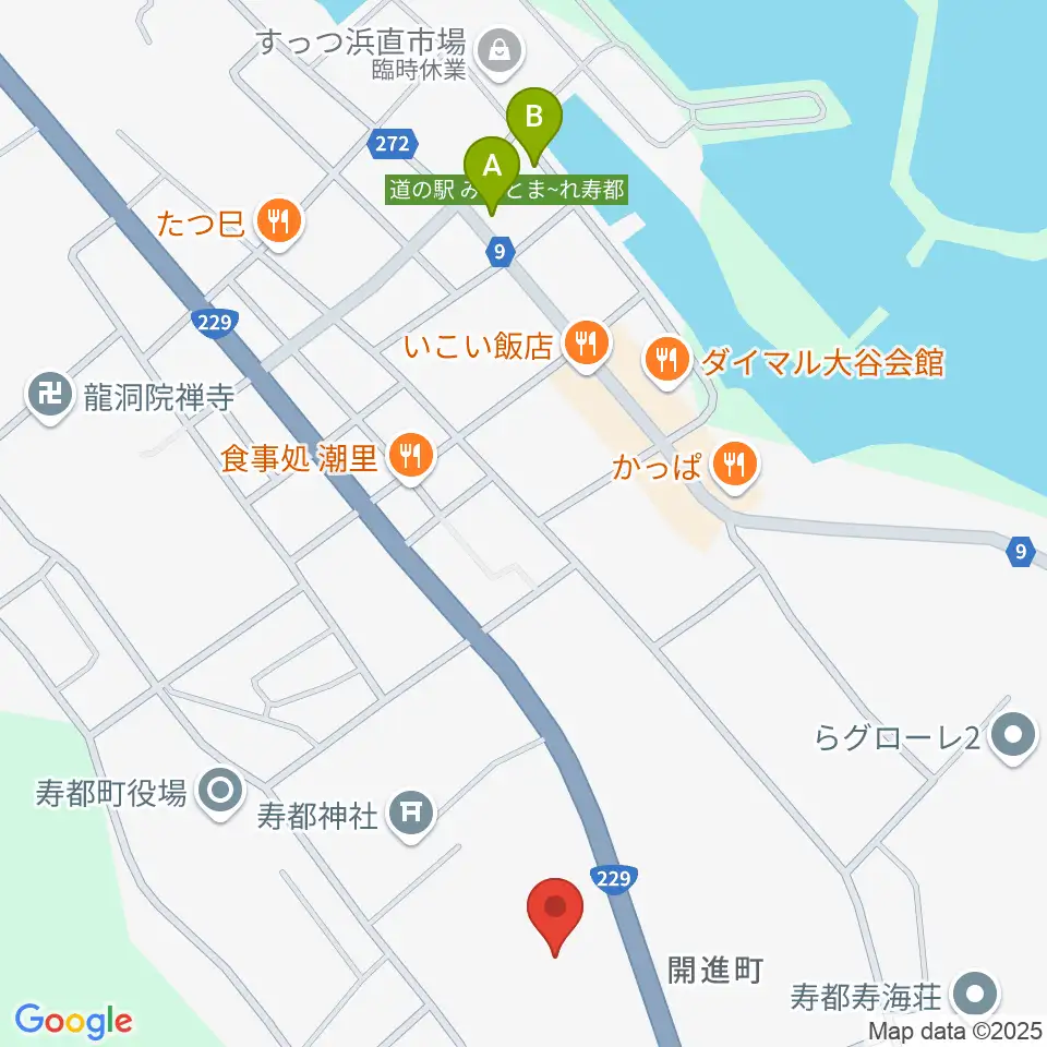 寿都町総合文化センター ウイズコム周辺の駐車場・コインパーキング一覧地図